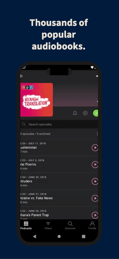 Podcasts app screenshot 4