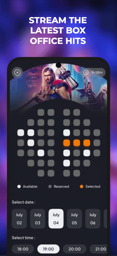 Video streaming app screenshot 3