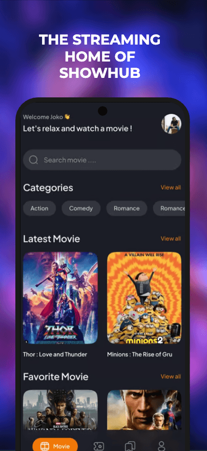 Video streaming app screenshot 5