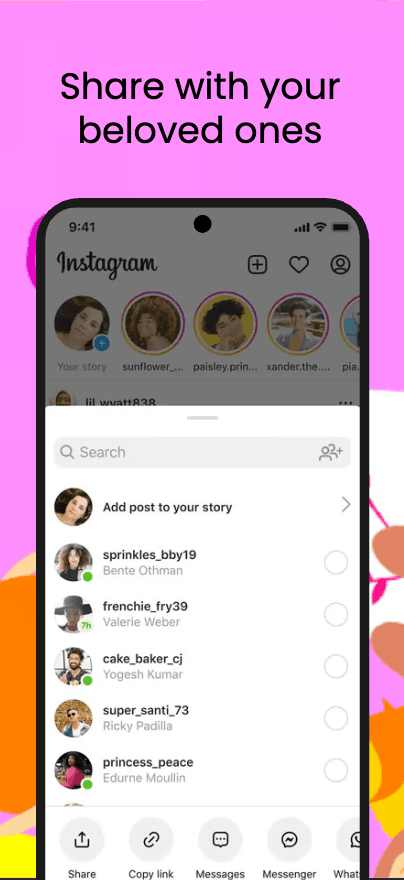 Social photos app screenshot 3