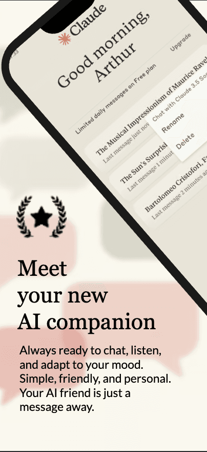 AI chat app screenshot 1